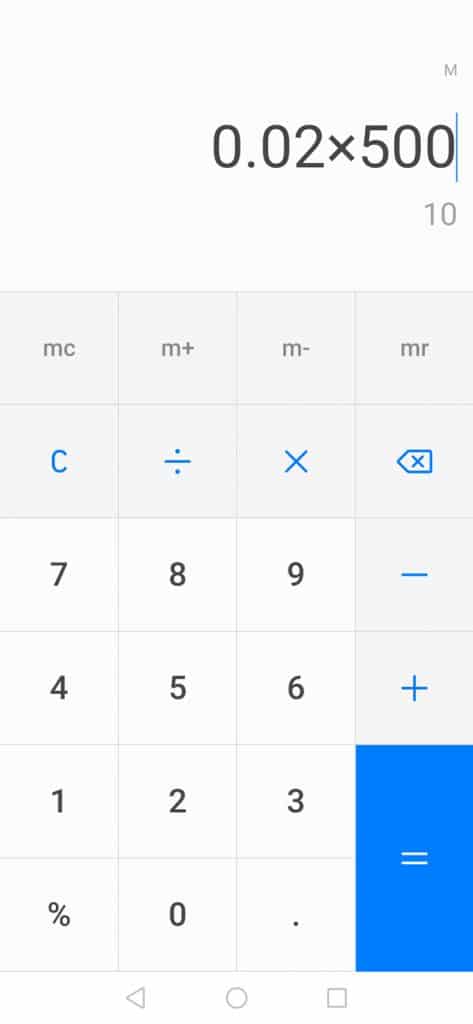 Calculating the baker's percentages