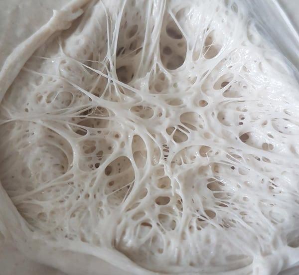 Neapolitan pizza dough texture