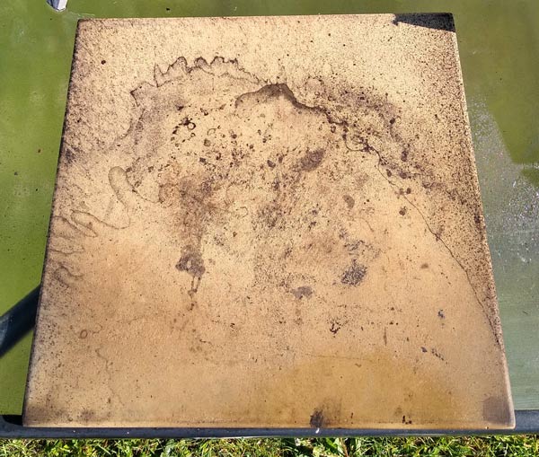 A burnt pizza stone can be a pain to clean!