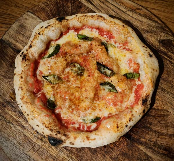 Neapolitan style homemade pizza