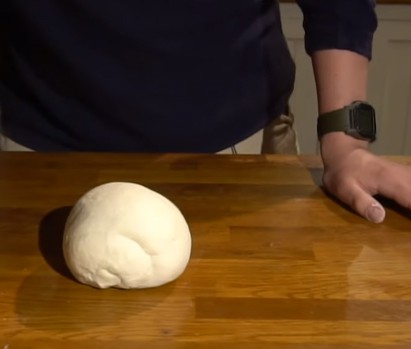 Kneading by hand produces a wonderful pizza dough