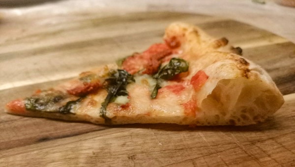 Sourdough pizza slice