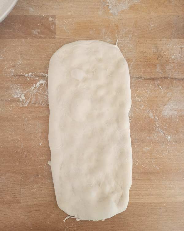 Focaccia shaping